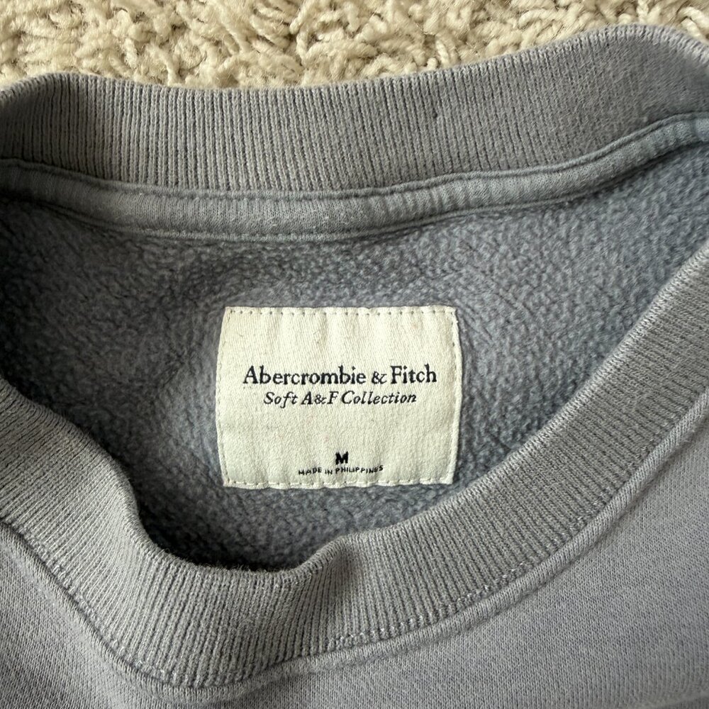 Abercrombie Lake Tahoe Crewneck Sweatshirt Gray Size M - Picture 3 of 5